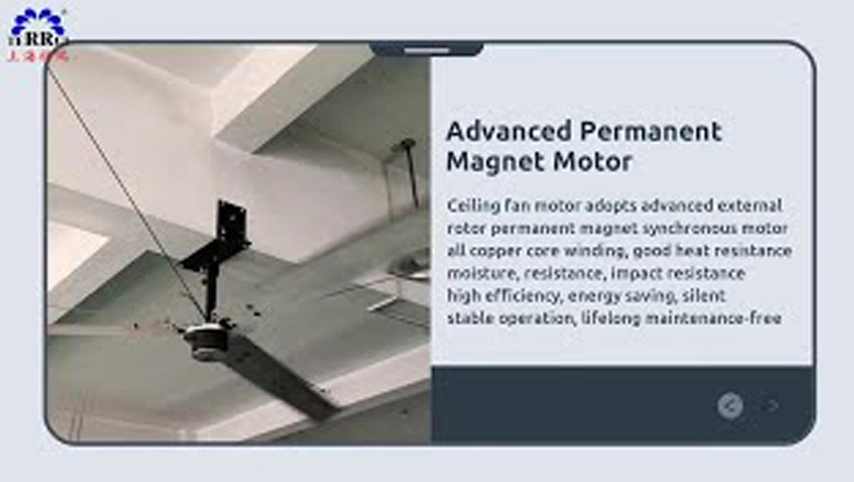 Venta al por mayor, ventilador de techo grande, ventilador industrial grande reversible de 24 pies
