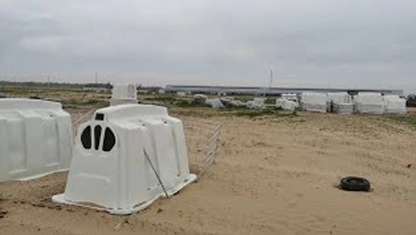 Equipo de granja Daitry, pluma de pantorrilla en el desierto