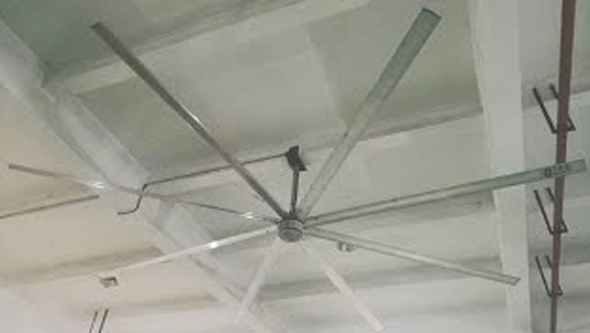 Prueba de ventilador de techo industrial en Malasia