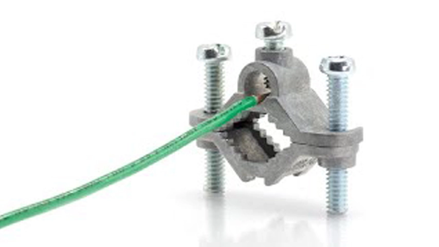 Abrazadera de barra de tierra eléctrica-Abrazadera de tierra de cabeza hexagonal de entierro directo