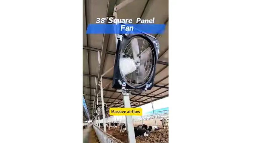 Video de presentación del ventilador de panel cuadrado de 38 pulgadas