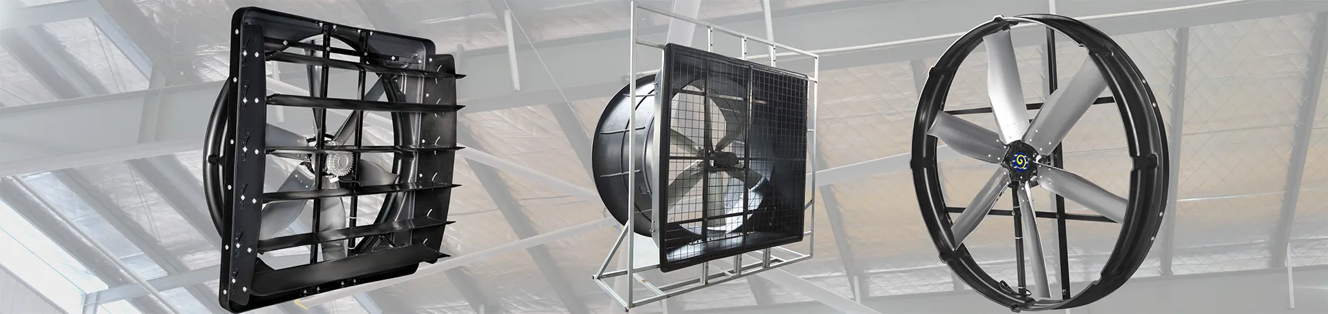 Ventiladores de refrigeración para granjas lecheras/avícolas