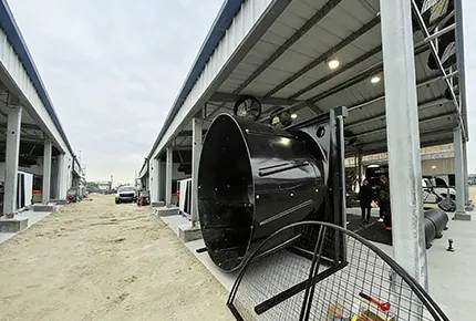 Maximización del ROI industrial: Rendimiento técnico del ventilador de extracción EC industrial Ultra-Flow de 2.5 m