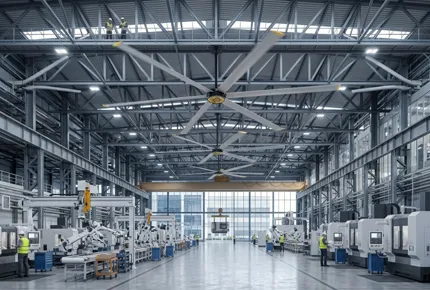 Auditoría de ingeniería: Control de humedad para techos altos e integración de ventiladores HVLS de la serie TR